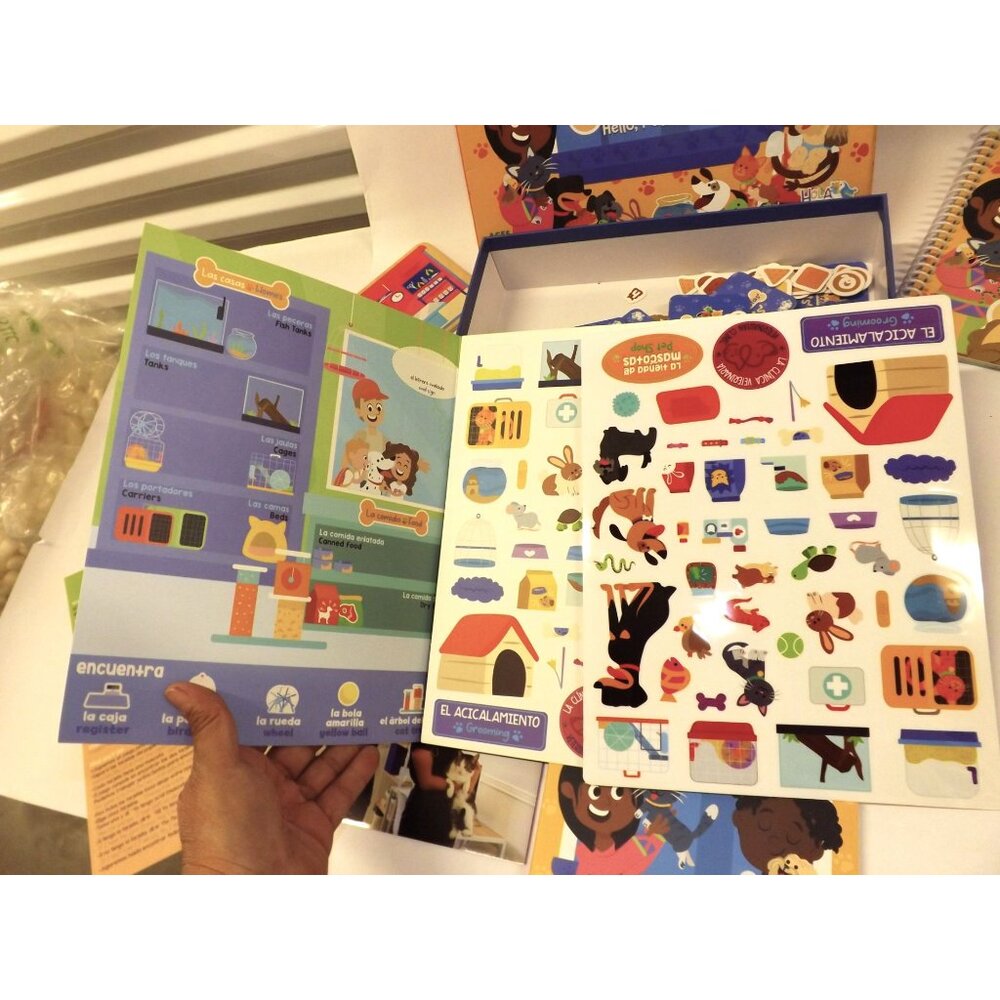 Hola Amigo Tienda De Mascotas Bilingual Spanish English Pet Shop Learning Kit 3+ - Picture 6 of 12